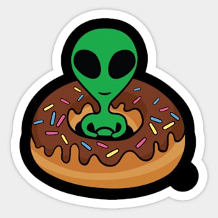 ALIEN DONUT Sticker